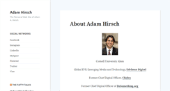 Desktop Screenshot of adamahirsch.com